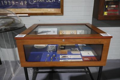 HMAS Perth 1 Artifacts Display Case.