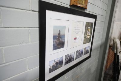 Framed presntation for T.S. Cadet Jessica Hammond