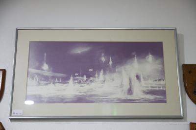 Print of HMAS Perth (I) at Battle of Sunda Strait