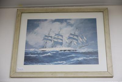 Print of sailing ship
