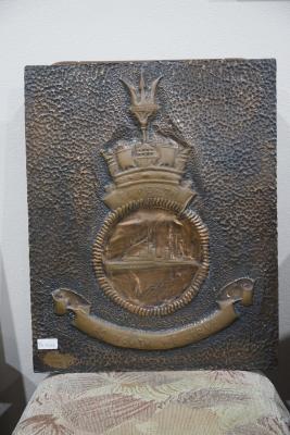 Brass plaque of Perth's badge