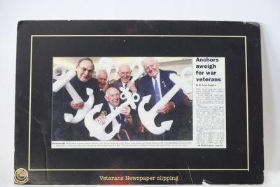 Newspaper clipping of HMAS Perth(I) survivors, 2002