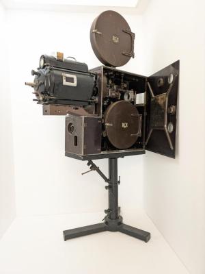 FILM PROJECTOR: RCA 35MM PROJECTOR USED BY PADDY BAKER, CIRCA 1930
