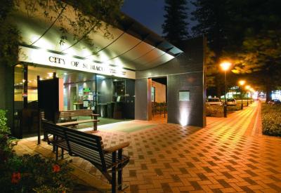 PHOTOGRAPH (DIGITAL): SUBIACO COUNCIL, 241 ROKEBY ROAD, AT NIGHT, 2006