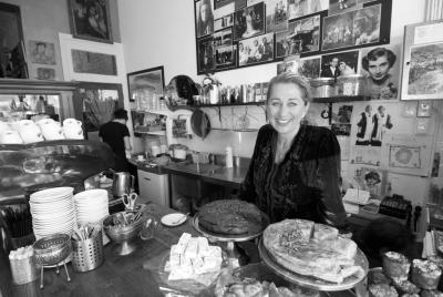 PHOTOGRAPH (DIGITAL): BOUCLA CAFÉ WITH OWNER, 2006