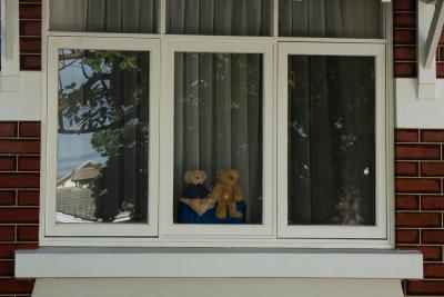 PHOTOGRAPH (DIGITAL): COVID 19 MESSAGES OF HOPE, TEDDY BEARS IN A WINDOW, JUNE 2020