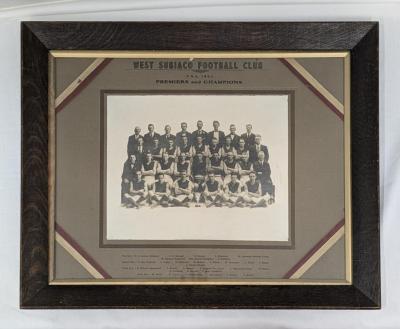 PHOTOGRAPH (FRAMED): WEST SUBIACO FOOTBALL CLUB, 1924