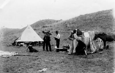 Pre 1914, South Africa, 2nd Anglo Boer War, Encampment, 1901