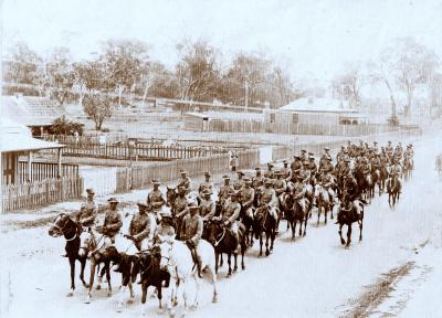 Pre 1914, Western Australia, Bunbury, Pinjarra Mounted Infantry