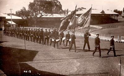 Pre 1914, Western Australia, Fremantle, Parade at Oval