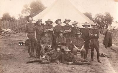 Pre 1914, Western Australia, Universal Service, Senior Cadets in Camp