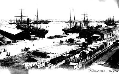 World War 1, Egypt, Alexandr.ia, Harbour