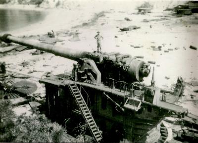 World War 2, Japan, Kure, Coast Defewnce Gun