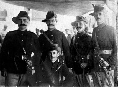Pre 1914, 2nd Anglo Boer War, MCWILLIAMS, CAMPBELL, PARKER, DARLING , MOOR , First West Australian Mounted Infantry Contingent, 1899