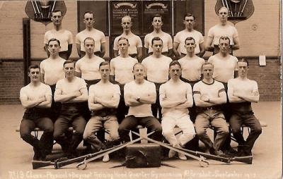 World War 1, Aldershot, England, TOWTON, No 9 Course Bayonet and Physical Education Training, 1917