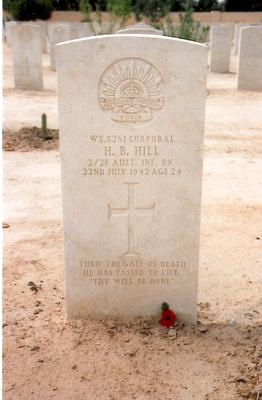 World War 2, El Alamein, Egypt, WX5261 HILL, 2/28th Battalion