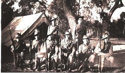 World War 2, Western Australia, Melville Camp, 25 Light Horse Machine Gun Regiment, 1940