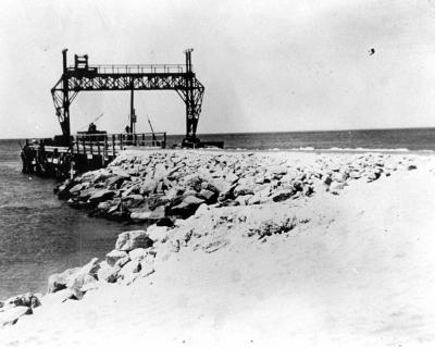 World War 2, Western Australia, Rottnest Island, Army Jetty and Gantry