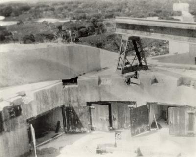 Inter War, Western Australia, Rottnest Island, Oliver Hill Battery, Installation, Travelling rail. 1937