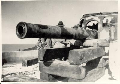 Inter war, Western Australia, Rottnest Island, Bickley Battery, Installation, Mounting 6 inch Mk XI gun, 1938