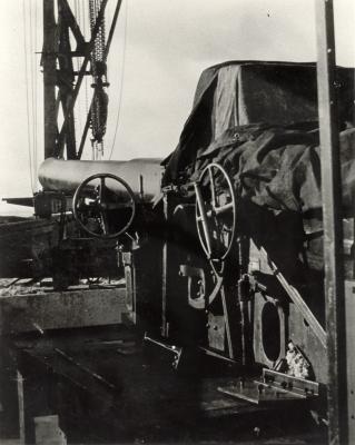 Inter War, Western Australia, Rottnest Island, Oliver Hill Battery. Installation Gun cradle and mantlet