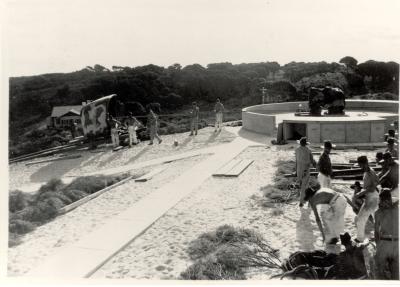 Western Australia, Rottnest Island, Bickley Battery, Installation, Mounting 6 inch Mk XI gun, 1938