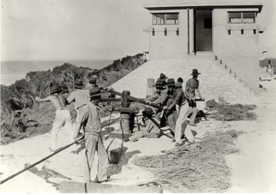 Inter War, Western Australia, Rottnest Island, Bickley Battery, Installation, Mounting 6 inch Mk XI gun, 1938