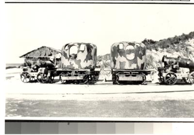 inter War, Western Australia, Rottnest Island, Bickley Battery, Installation, Transporting 6 inch Mk XI gun by rail,1938