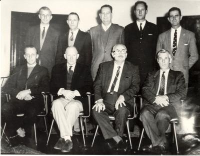 Western Australia, Rottnest Island. Military group in mufti (civilian dress)