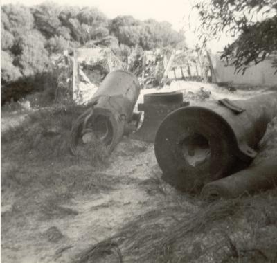 Post 1945, Western Australia, Rottnest Island, Bickley Battery, Scrapped Barrel