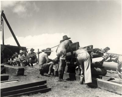 World War 2, Western Australia, Fortress Fremantle, Arthurs Head Battery, Dismounting Guns, 1943