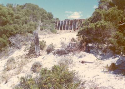 post 1945, Western Australia, Rottnest Island, Bickley Battery. Seaward view 1974