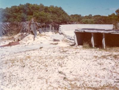 Post 1945, Western Australia, Rottnest Island, Bickley Battery, Gun emplacement 1974