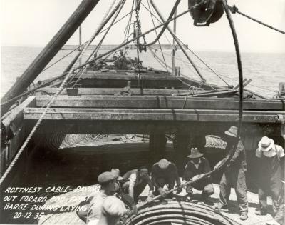 Western Australia, Rottnest Island, Communications, Gage Roads, Submarine Cable, Laying 1935