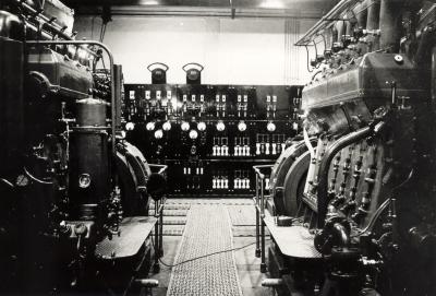 World war 2, Western Australia, Fortress Fremantle. Oliver Hill Battery, Engine Room