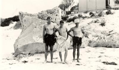 World War 2, Western Australia, Rottnest Island. Thomson Bay/Kingstown, No 8 Searchlight emplacement. Named personnel
