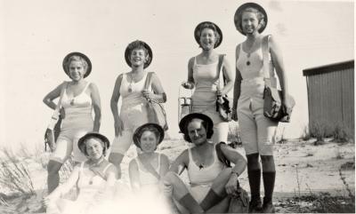 World War 2, Western Australia, Rottnest Island. Australian Womens Army Service. Informal Photo 