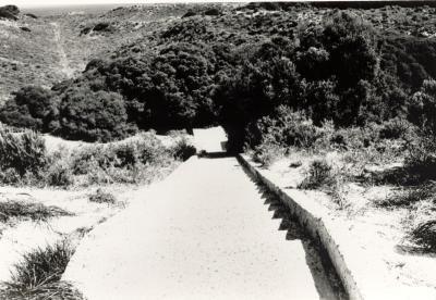 Post 1945, Western Australia, Rottnest Island, Oliver Hill, Steps to underground rooms H1, 1980