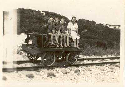 Inter War, Western Australia, Rottnest Island, Military Railroad. Kalamazoo. LUCAS family