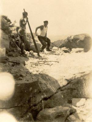 Inter War, Western Australia, Rottnest Island, Construction. Sourcing limestone