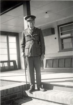 Inter War, Western Australia, Rottnest Island, Kingstown Barracks. Commander's Residence, Verandah. Lieutenant William James LAKE