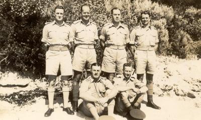 World War 2. Western Australia, Rottnest Island. WX32471 ADCOCK, Group photo