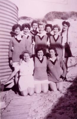 World war 2, Western Australia, Rottnest Island. Australian Womens Army Service. Sports team