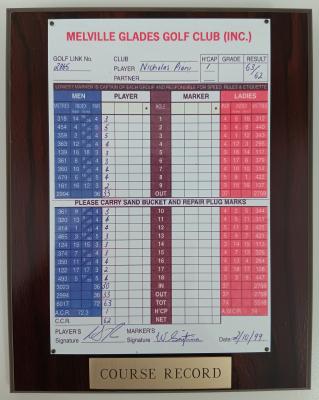 N. PIANI RECORD SCORECARD 1999