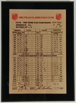 JOHN MERRICK SCORECARD 1989