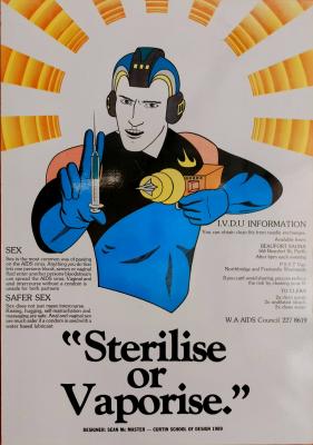 WAAC Sterilise or Vaporise Poster