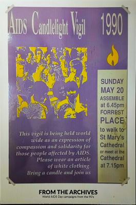 AIDS Candle Light Vigil Poster