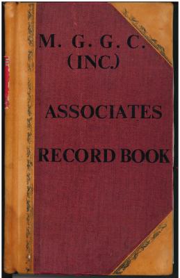 ASSOCIATES (LADIES) RECORD BOOK