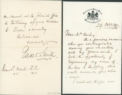 LETTER, GOVERNOR GERARD SMITH TO SEPTIMUS BURT UPON RETIREMENT FROM PUBLIC OFFICE