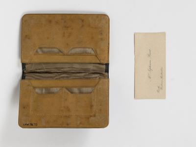 CARD CASE AND VISITING CARD, SEPTIMUS BURT
